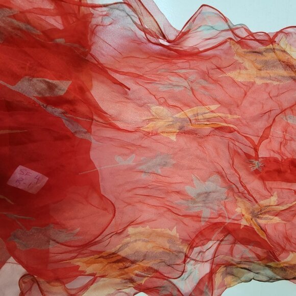 Red SILK Scarf NEW - Picture 10 of 13